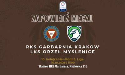 Zapowiedź meczu RKS Garbarnia Kraków - LKS Orzeł Myślenice